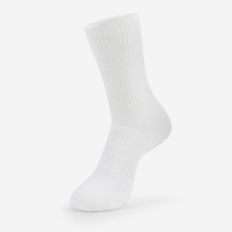 Thorlos Unisex WX Walking Thick Padded Crew Sock, White (3 Pack), XLarge - Image 2